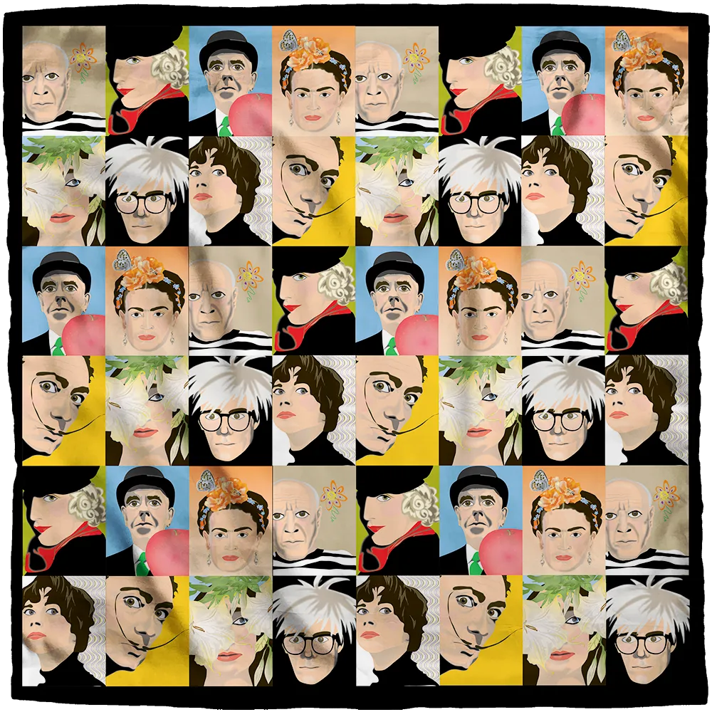 Master Artists Cotton Bandana | art by Studio Daedre