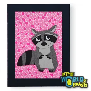 Matilda the Raccoon Framed