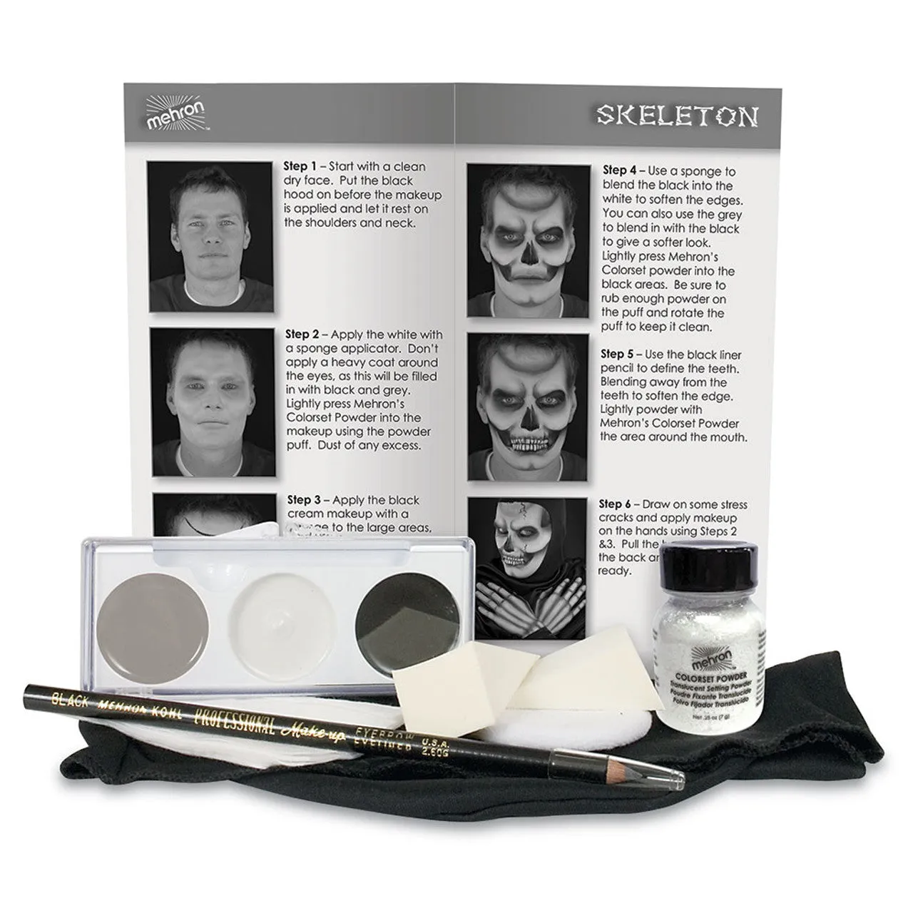Mehron Skeleton - Character Makeup Kit