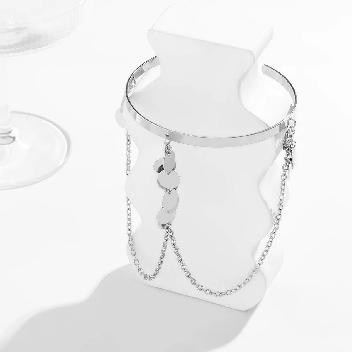 Minimalist Layered Sequins Arm Cuff