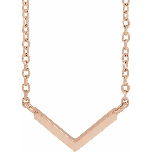 Minimalist V Necklace - Special Order