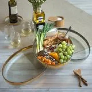 Mod Oval Platter Large Gold
