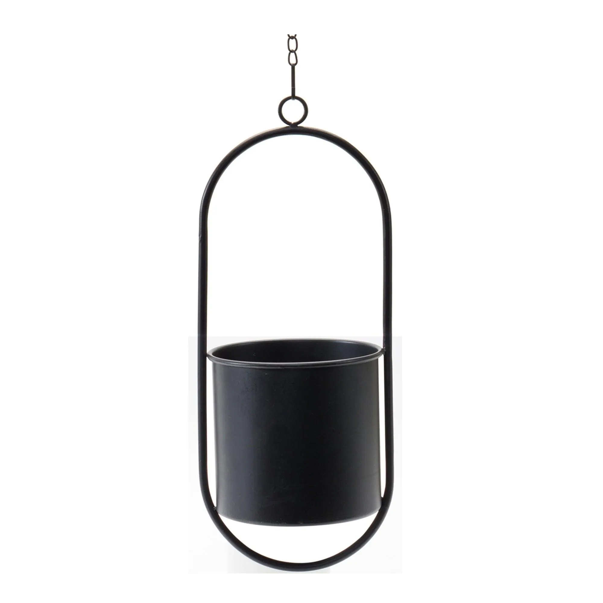 Modern Hanging Planter with Frame (Set of 2)
