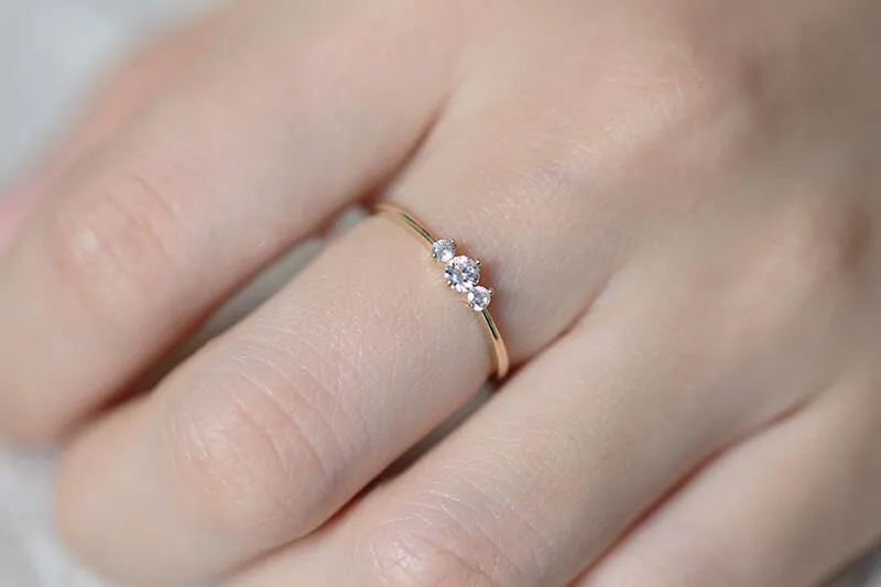 Modern Minimalist Engagement Ring