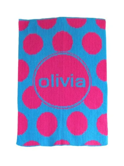 MODERN POLKA DOT BLANKET