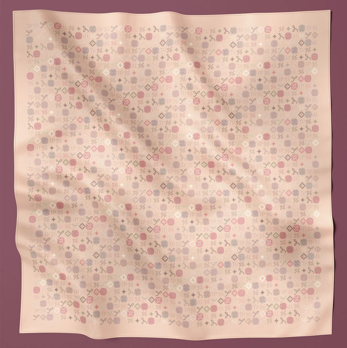 Monogram - Peach (SQ)