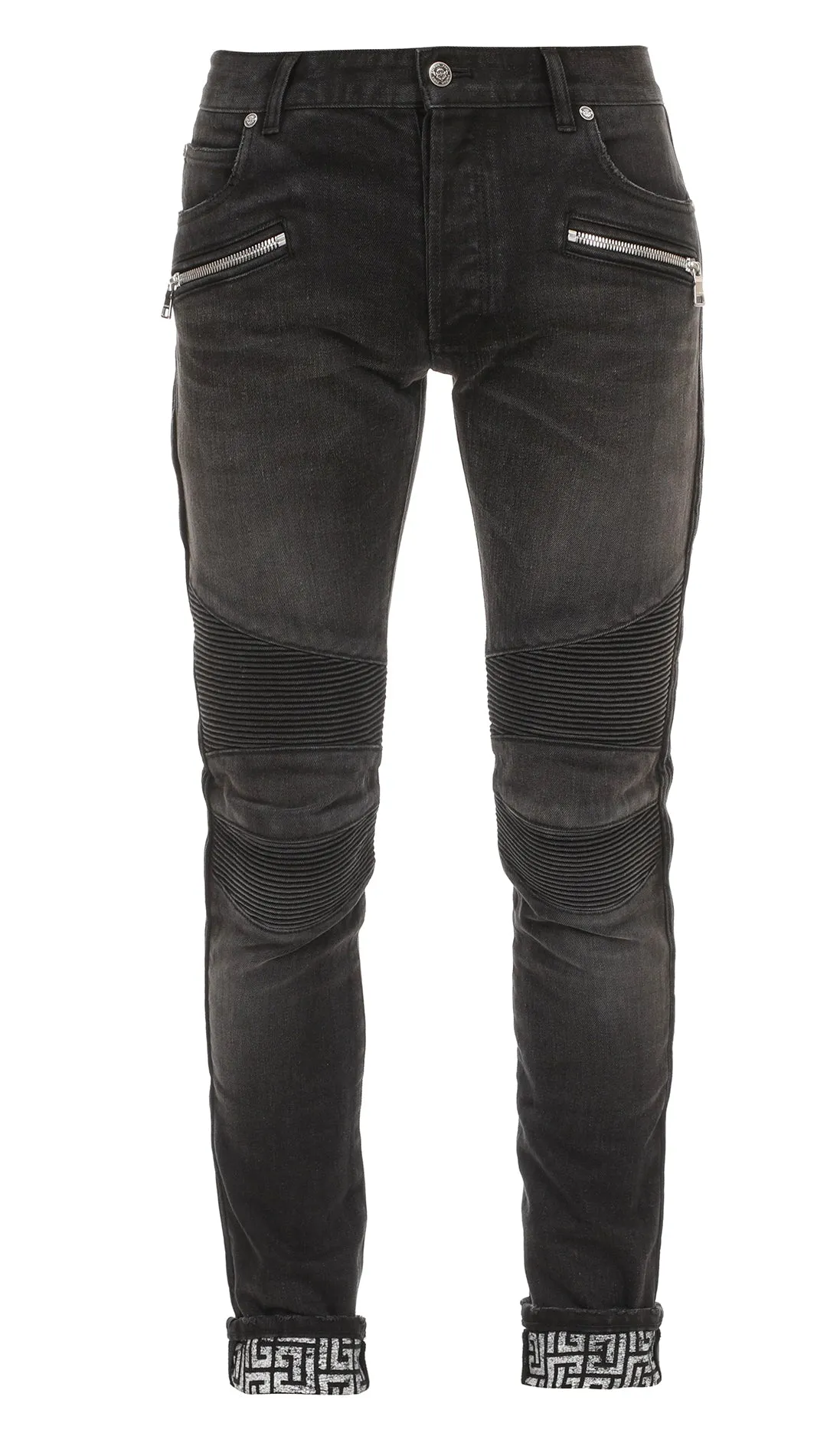 Monogram Ribbed Denim - Black