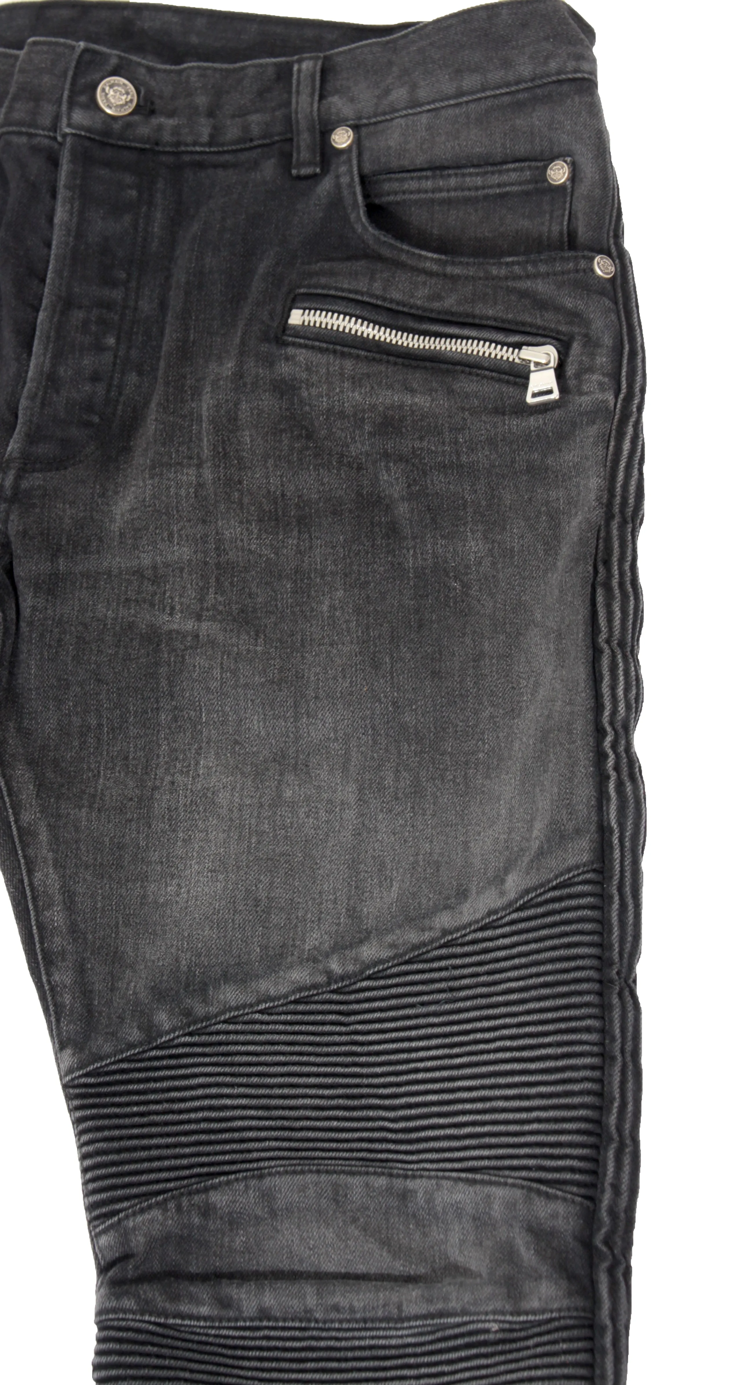 Monogram Ribbed Denim - Black