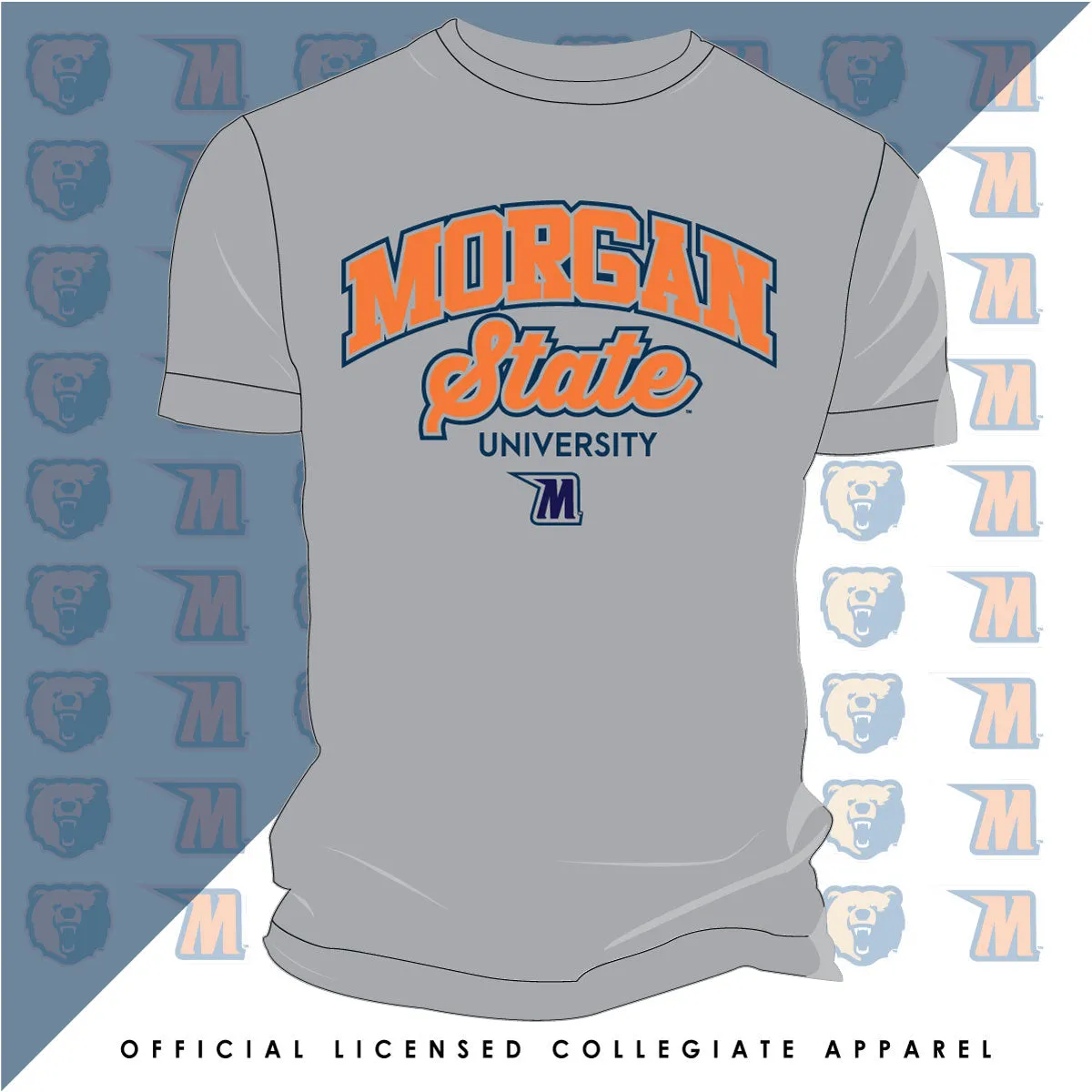 Morgan State | Univ. ARCH Navy Unisex Tees (**)