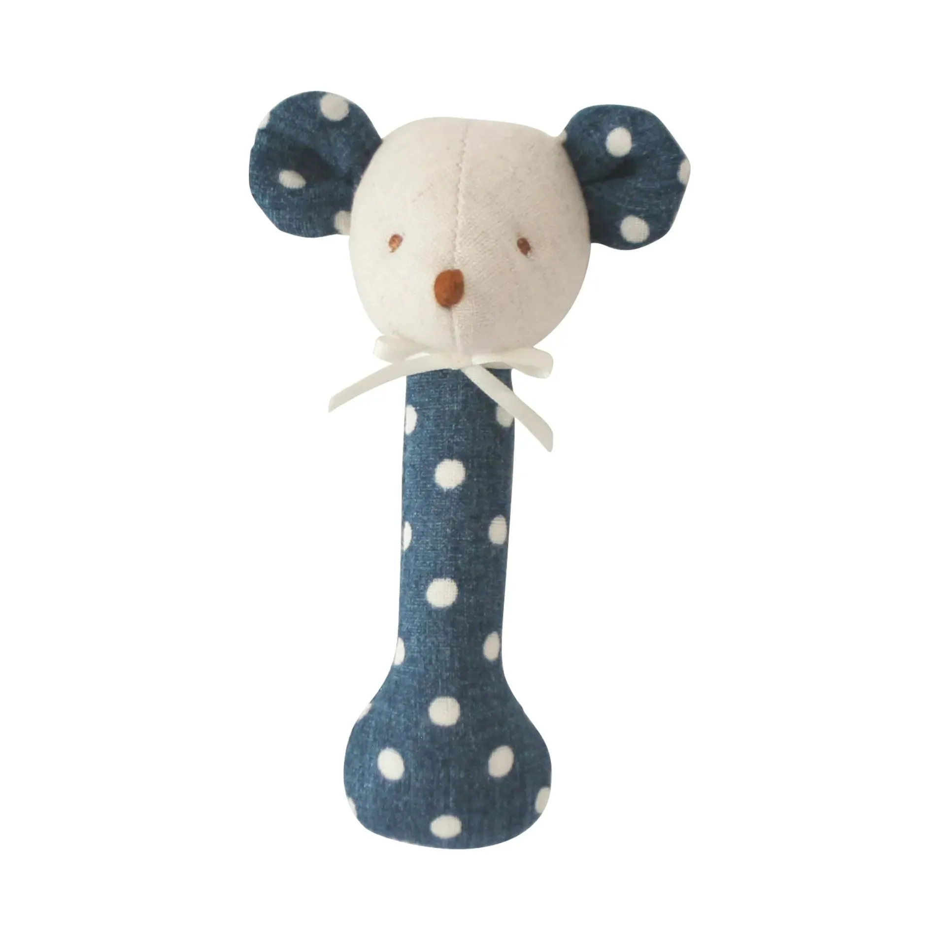 Mouse Stick Rattle Ocean Blue