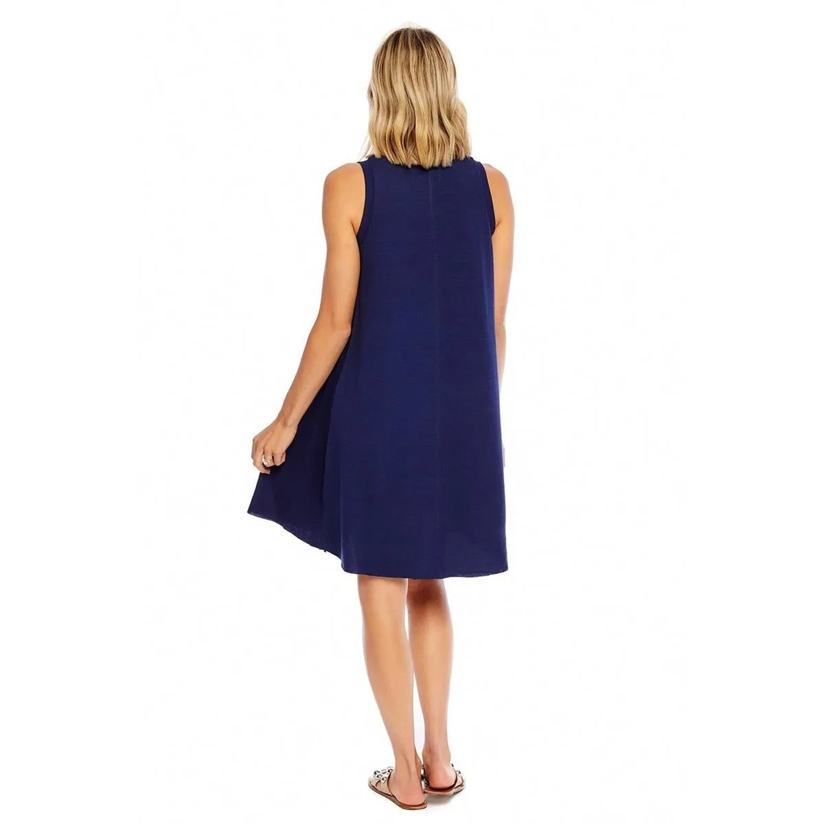 Mud Pie Navy Inman Ribbed Dress