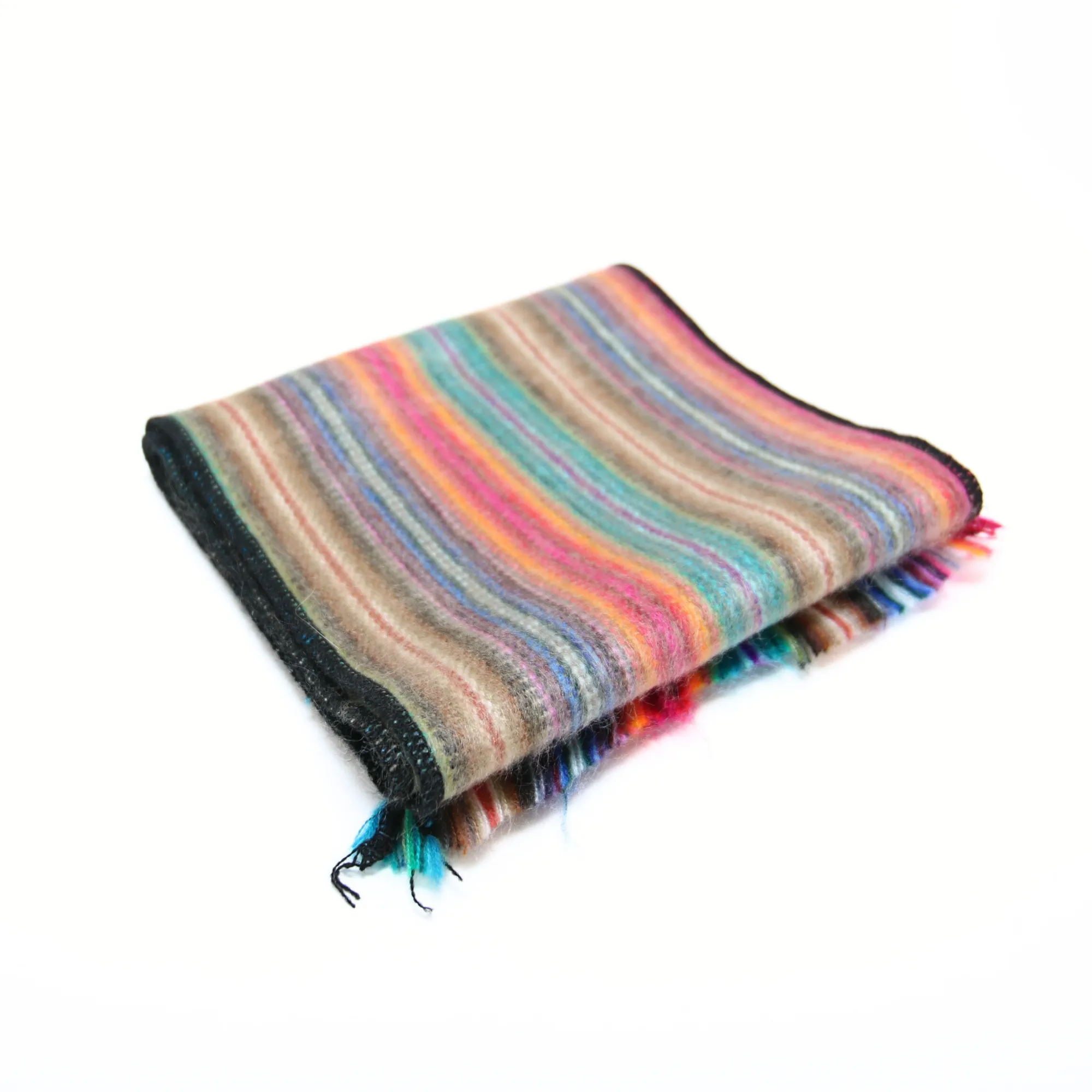Multicolor Alpaca Traditional Scarf