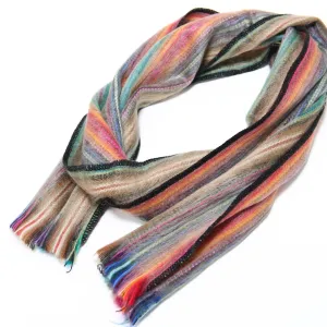 Multicolor Alpaca Traditional Scarf