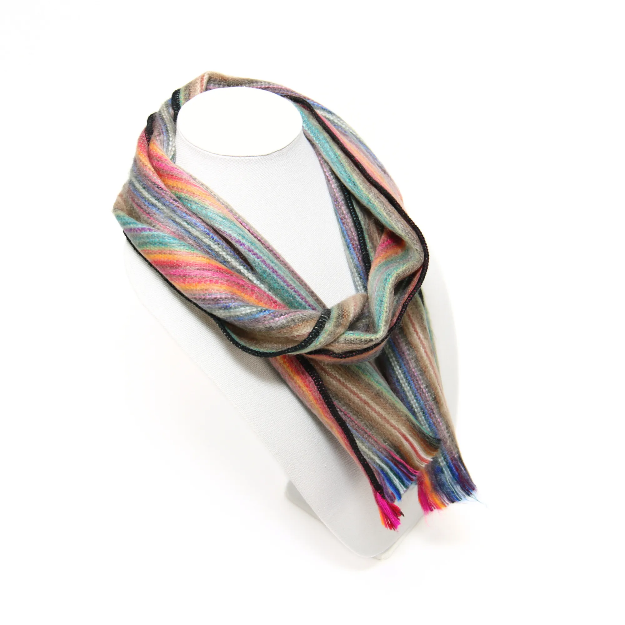 Multicolor Alpaca Traditional Scarf