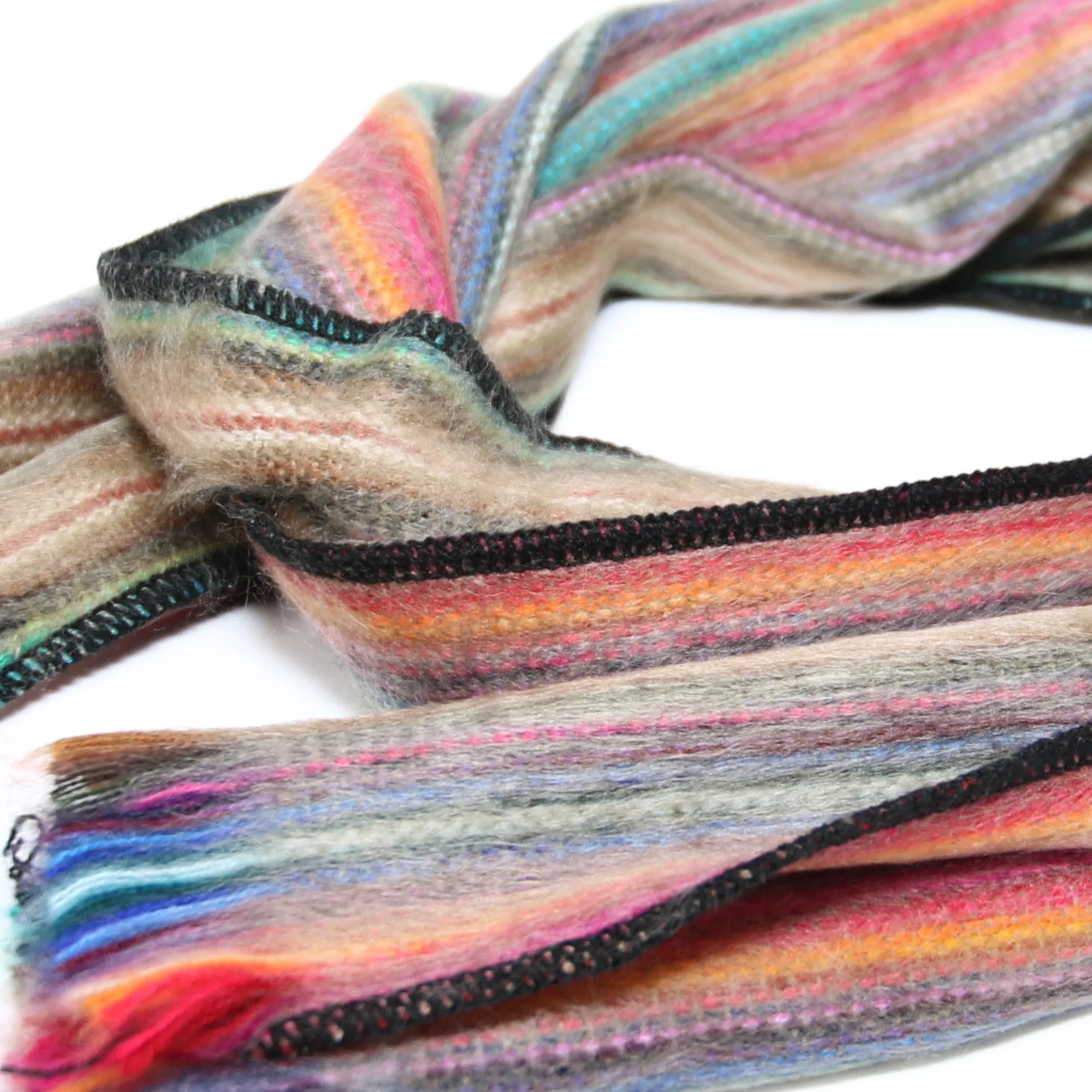 Multicolor Alpaca Traditional Scarf