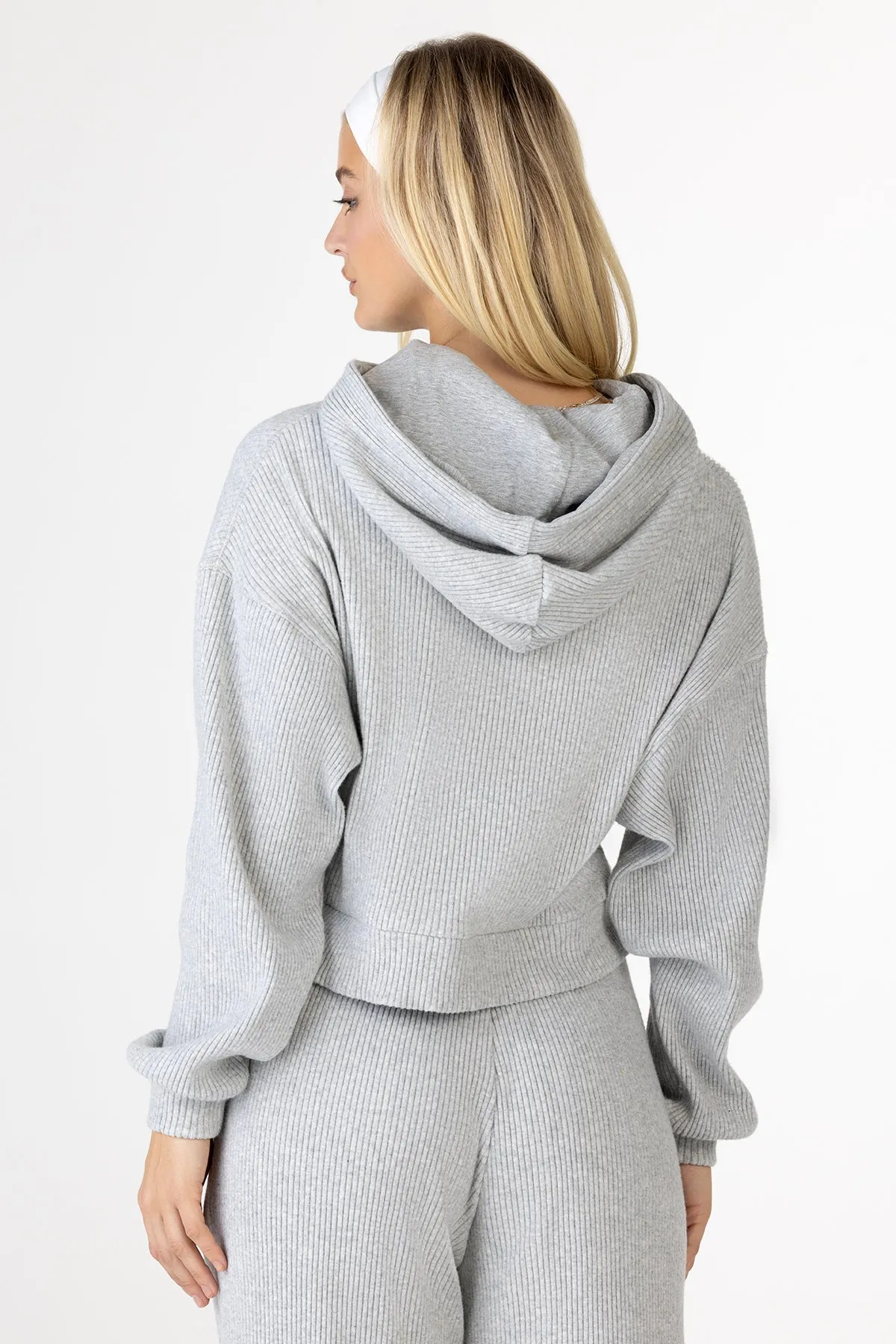 Nara Ribbed Hoodie