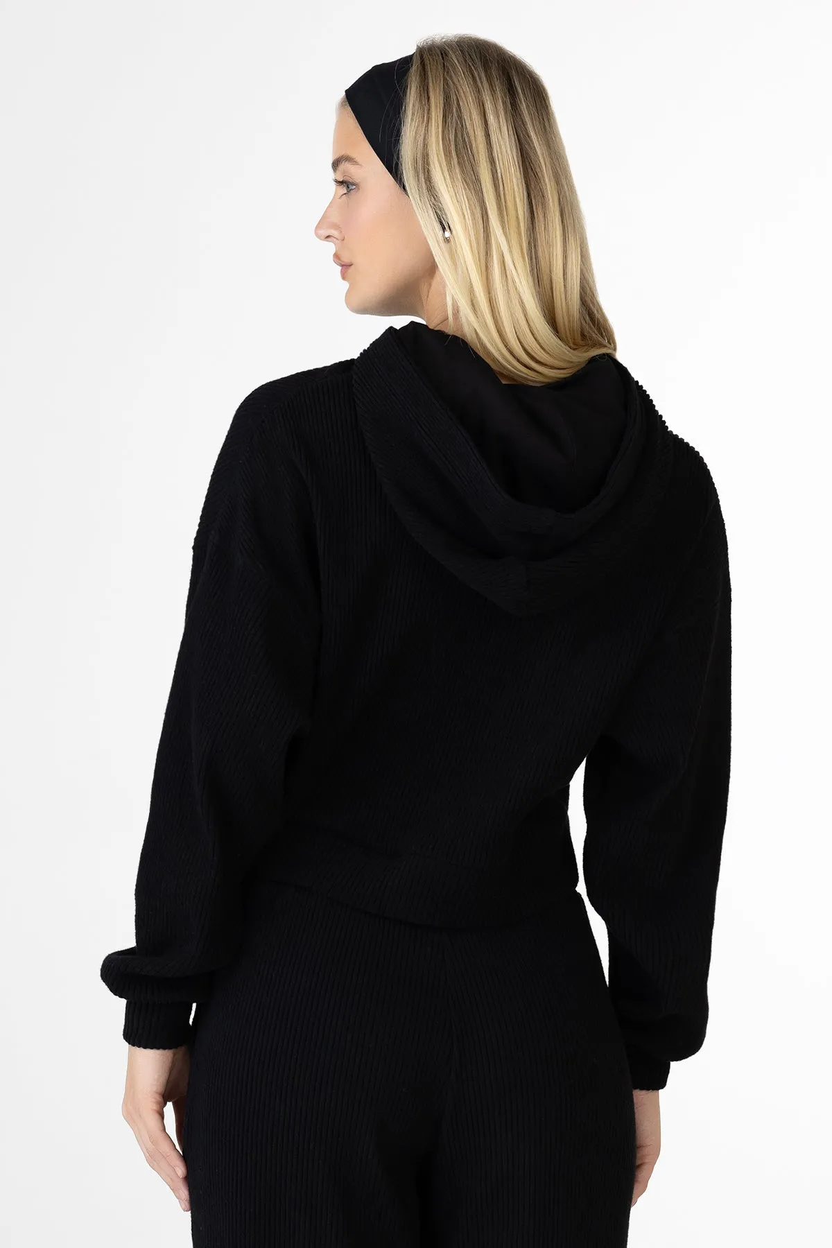 Nara Ribbed Hoodie