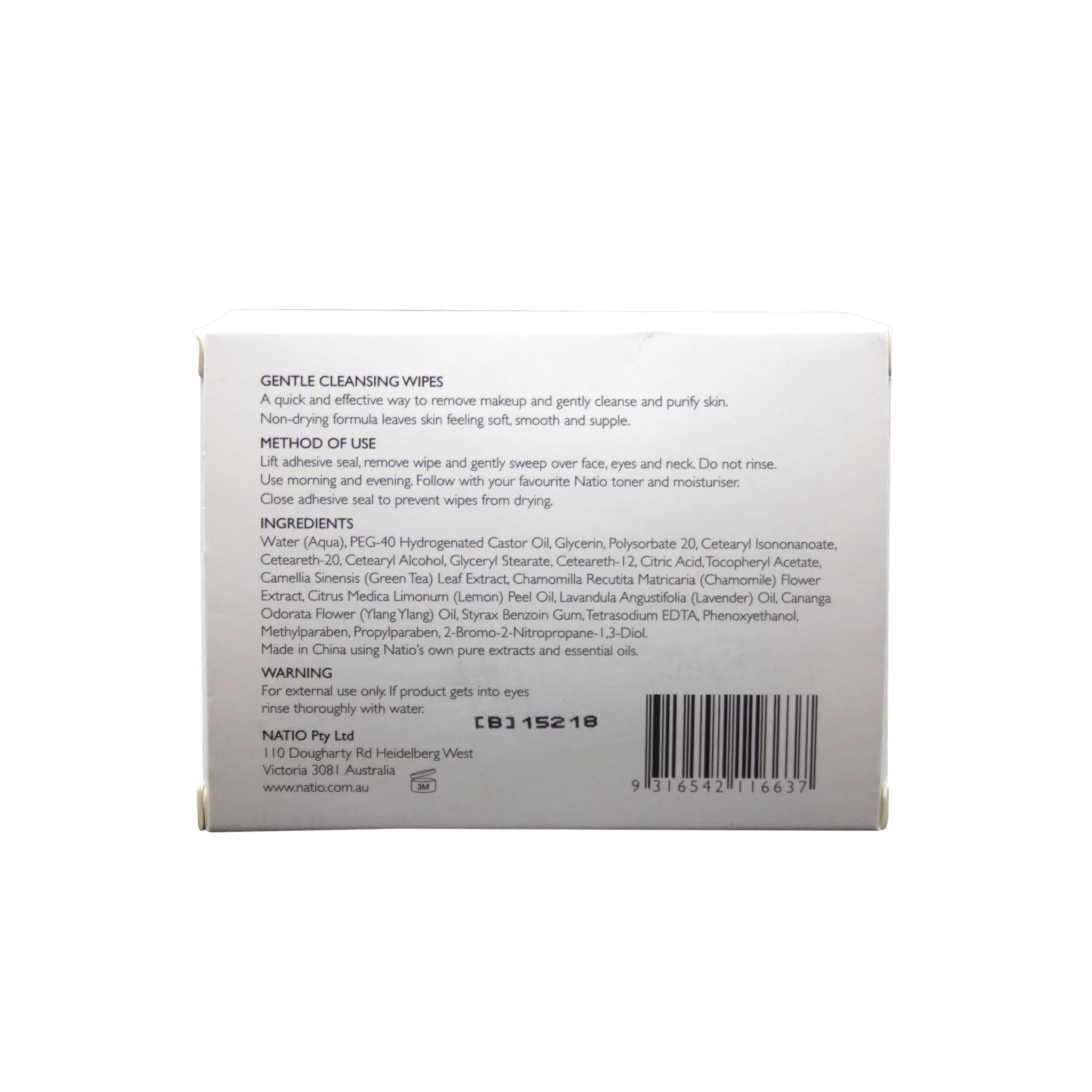 Natio Gentle Cleansing Wipes