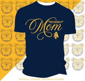 NC A&T AGGIE | FANCY MOM Navy Unisex Tees (Z)