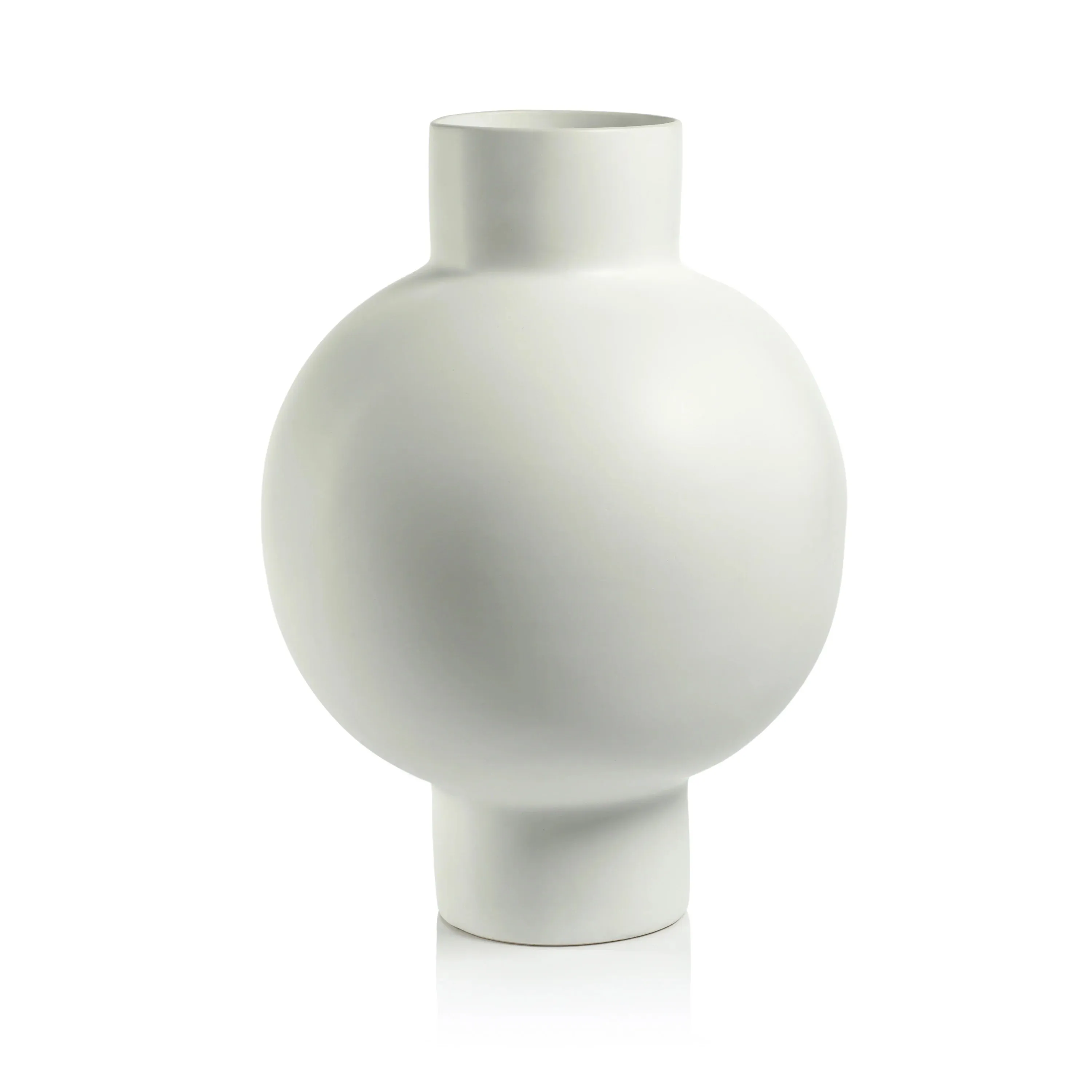 Nora Stoneware Vase- White