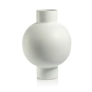 Nora Stoneware Vase- White