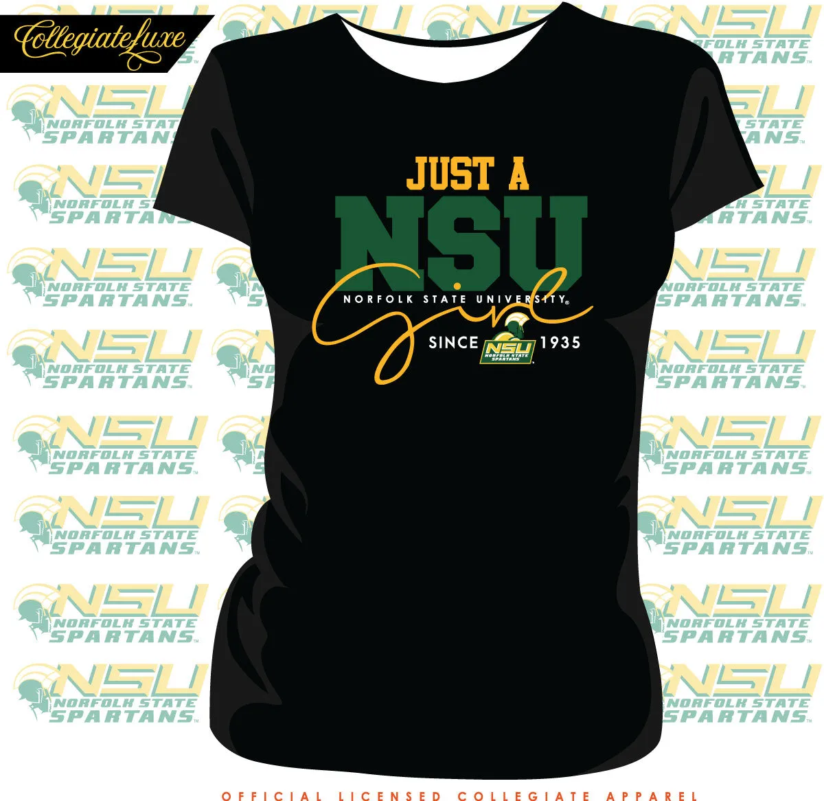 NORFOLK ST. | Just A Girl Black Ladies Tees (**)