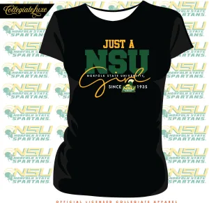 NORFOLK ST. | Just A Girl Black Ladies Tees (**)