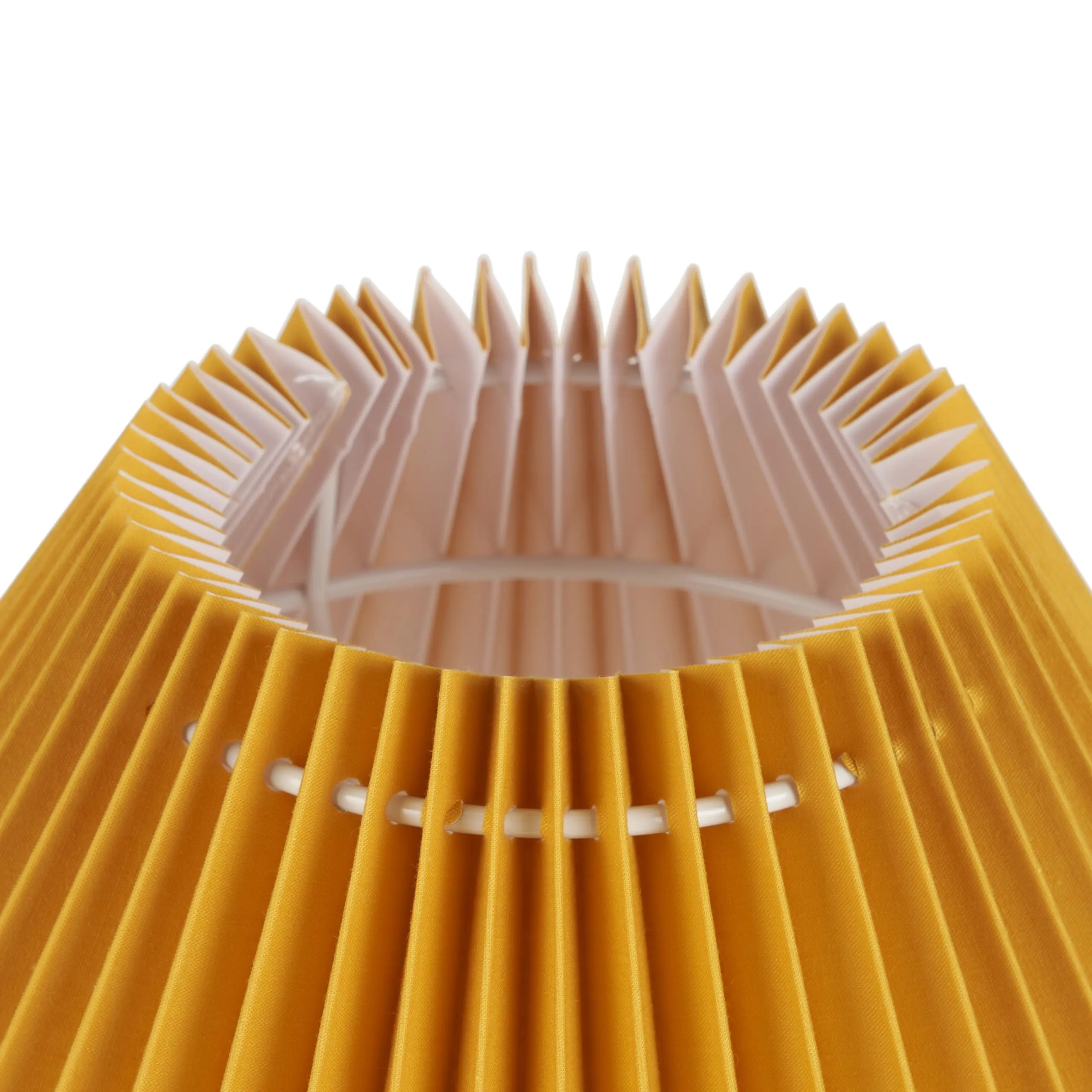 Nourison 13" Ceramic Round amp with Pleated Shade for Bedroom