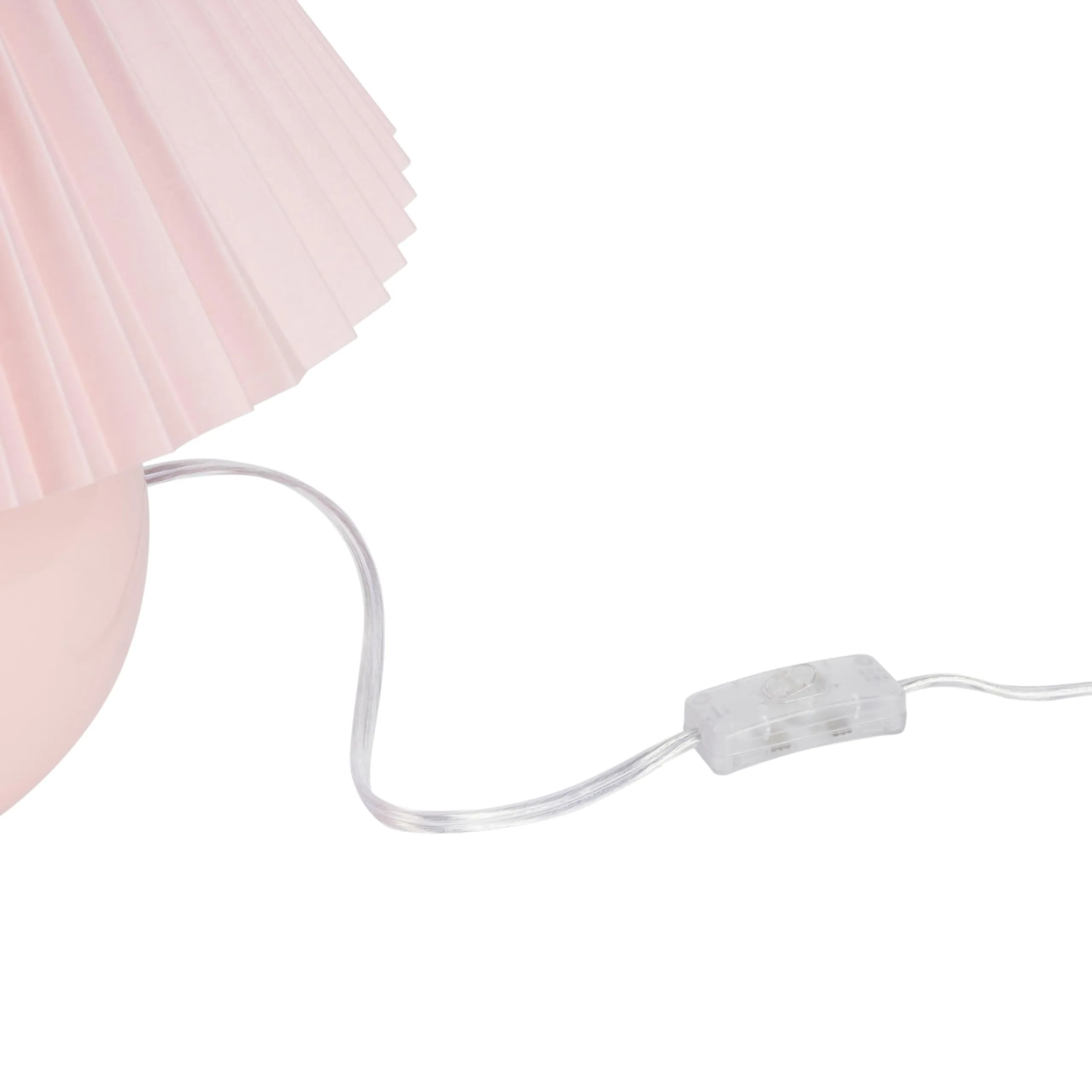 Nourison 13" Ceramic Round amp with Pleated Shade for Bedroom