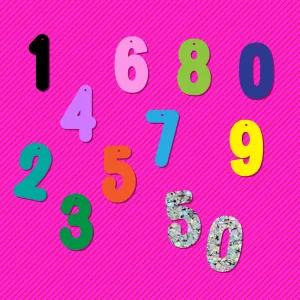 Numbers Game! One Pair Set - Two Sizes