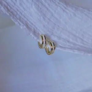 Opal Huggie Earrings