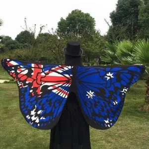 Outdoor Australian Flag Butterfly Scarf - Royal