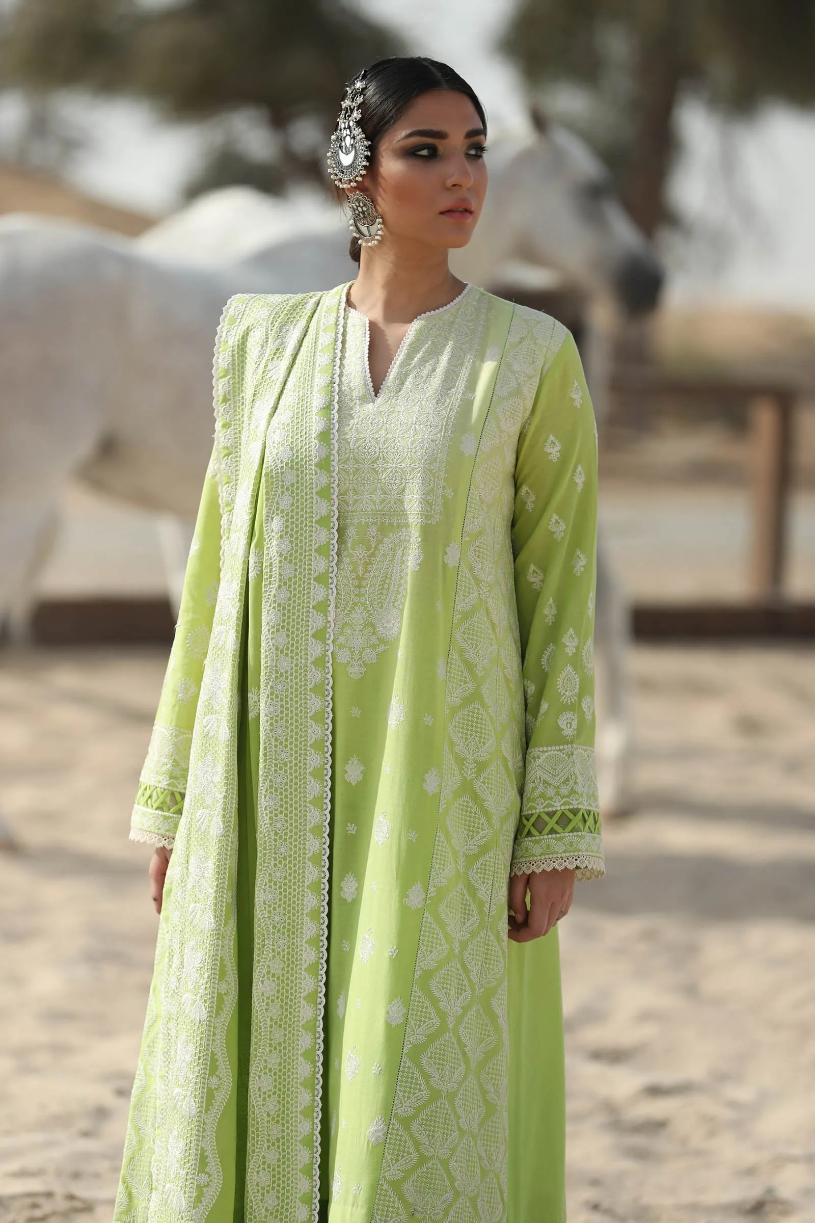 PARISA (ZL22-03 A) | Zaha Summer Lawn Collection 2022 | Unstitched Embroidered Lawn Suits