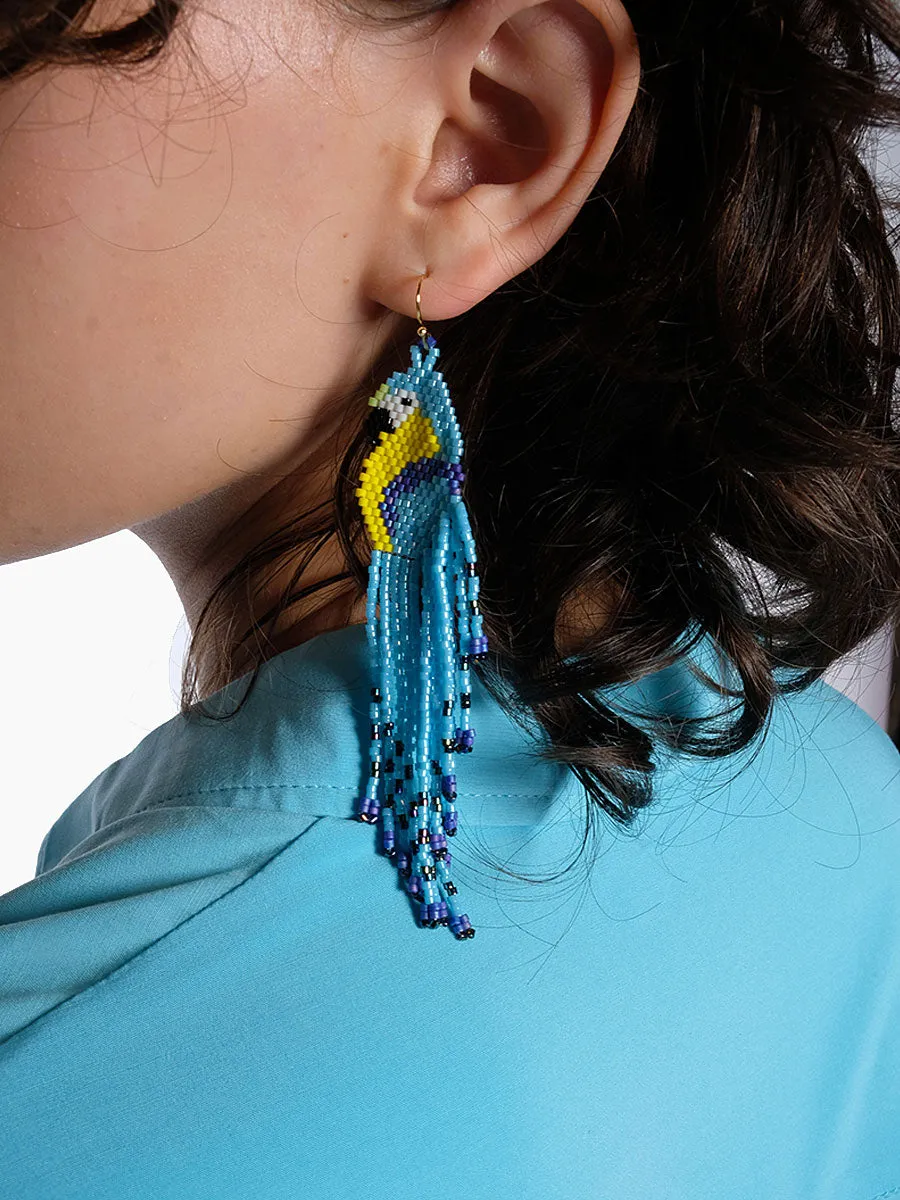 Parrot Miyuki Earring - Blue