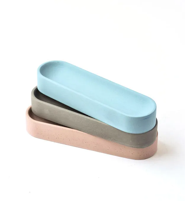 Pen Holder - Pen Holder For Desk - Pen Tray - Pencil Tray - Desk Organizer - Office Decor - Minimalist - Concrete - Modern - Cement - Desk