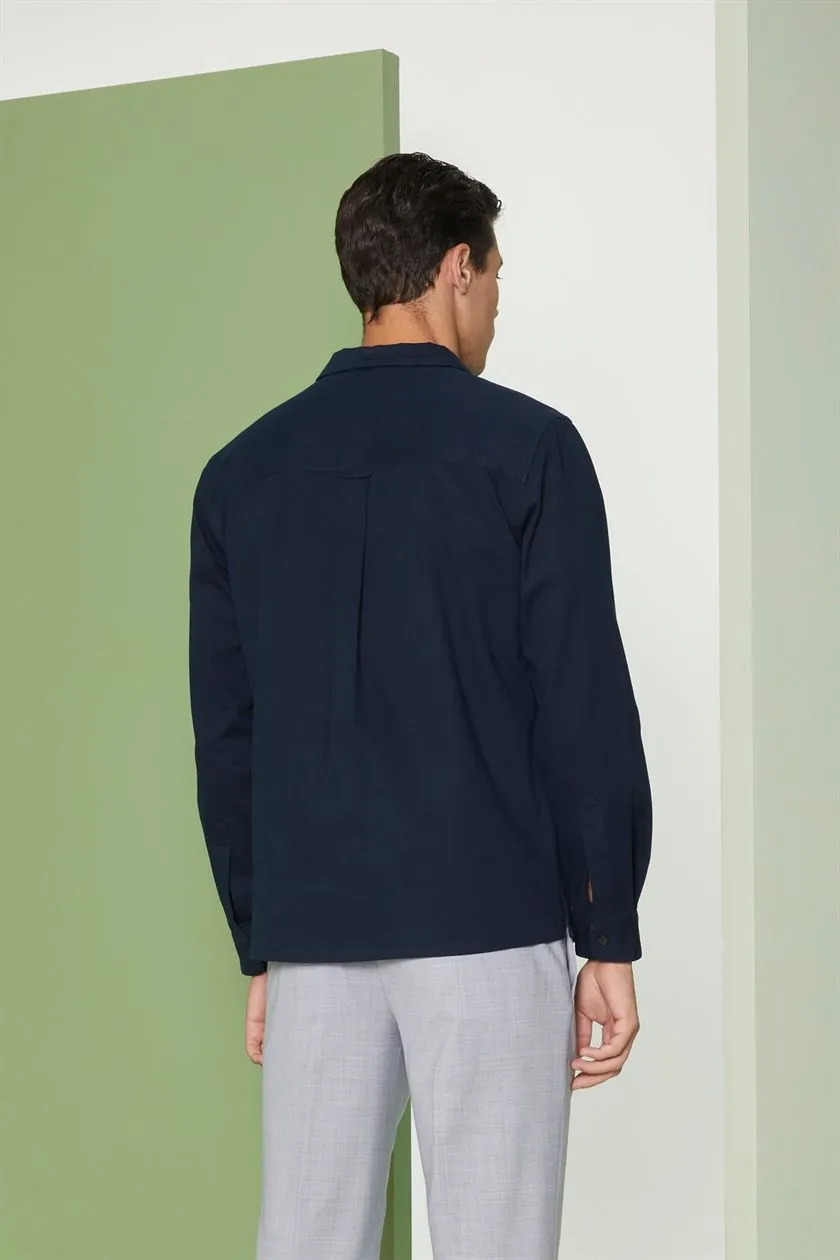 Perona   I   Mens-Over Shirthirts-Jason-Pma-Fv21-3023-Navy  AS8112