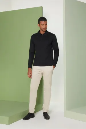 Perona   I   Mens-Thirts & Polos -Polos -Aaron-Pma-Fv21-3010-Black  AS8328