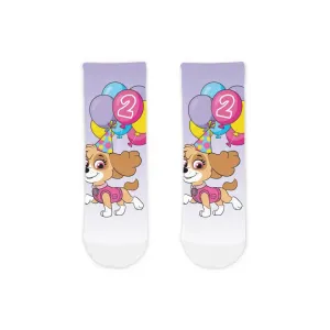 Personalised Paw Patrol 'Skye' Birthday Kids' Socks