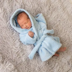 Personalised Super Soft Dressing Gown - Blue