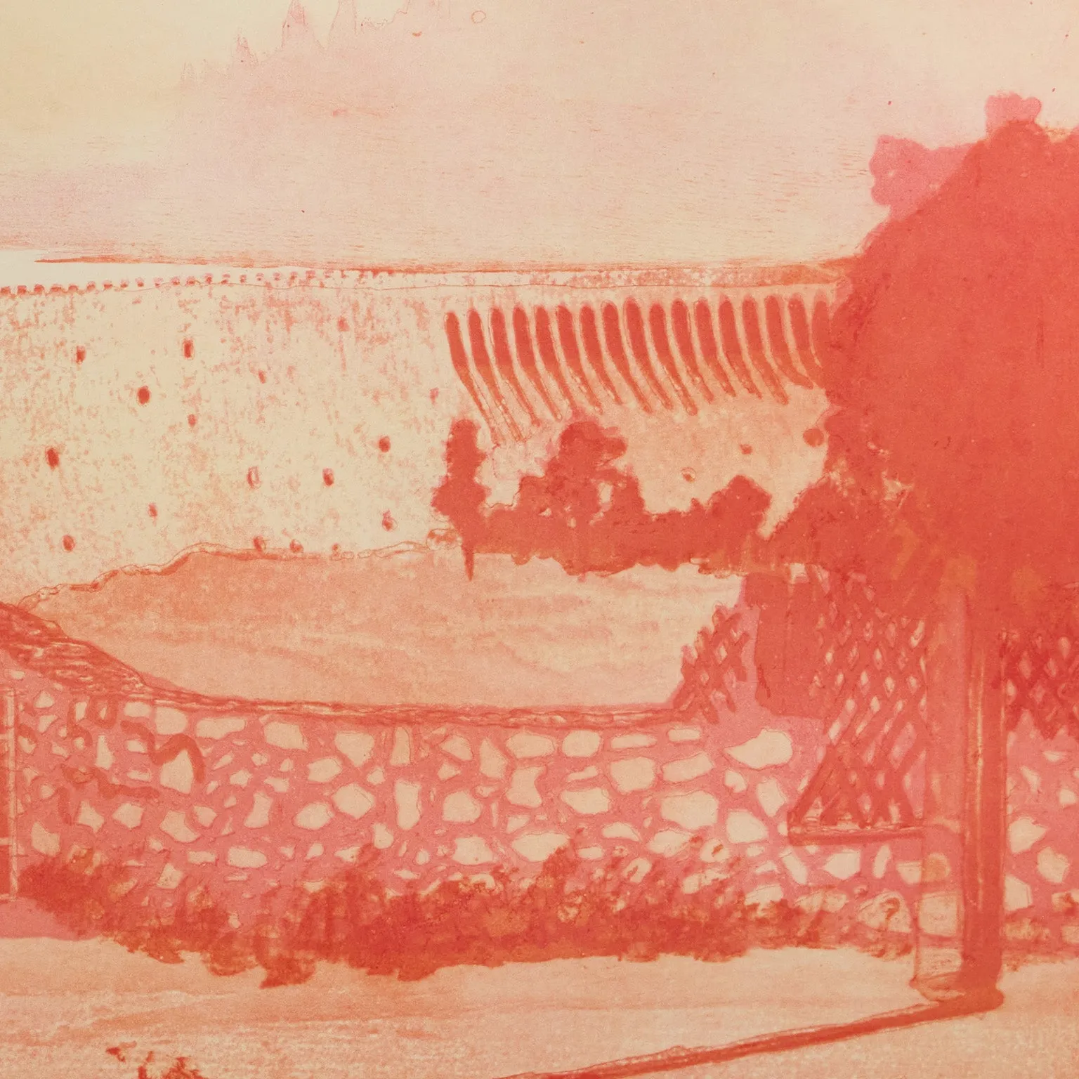 PETER DOIG "MULDENBERG" ETCHING, 2001