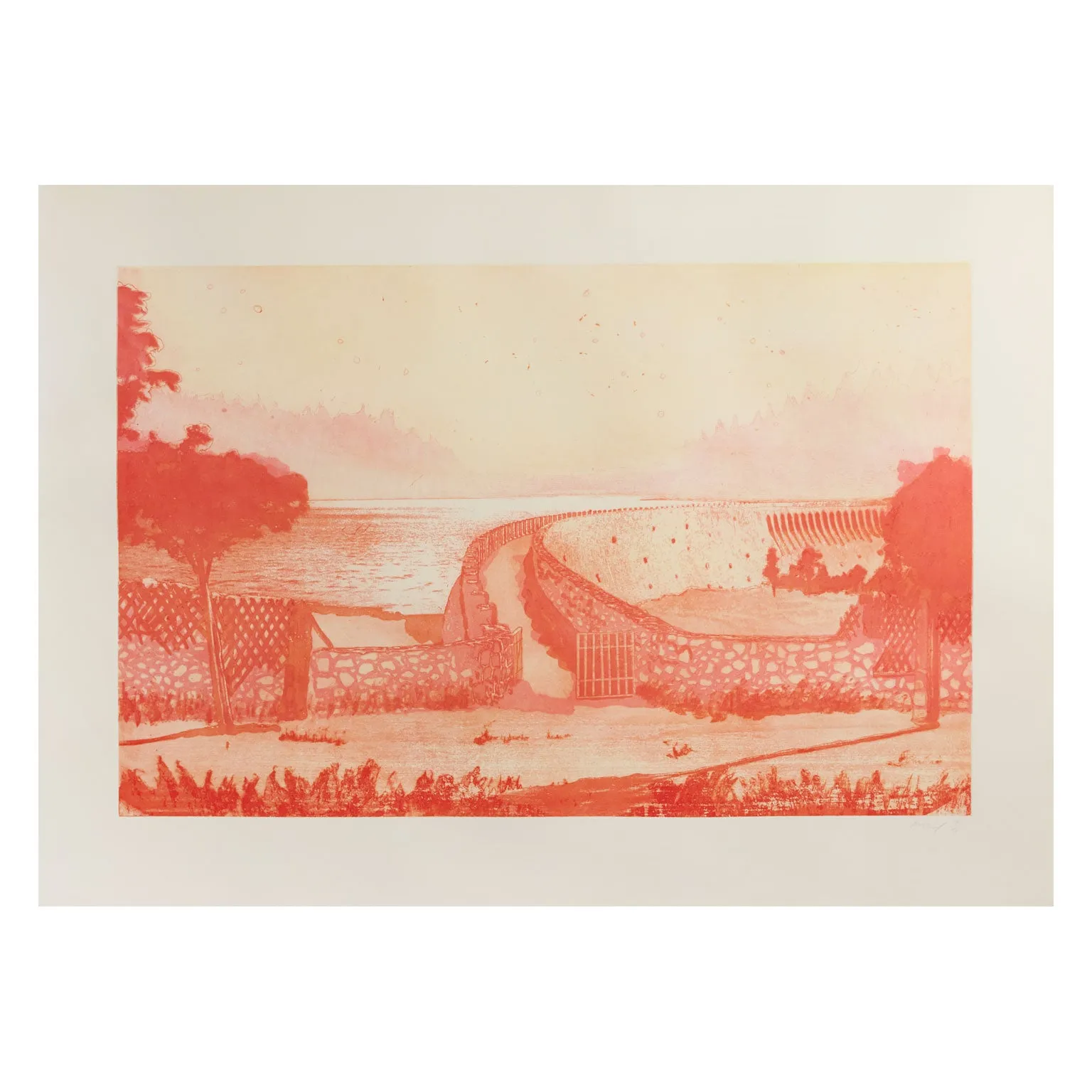 PETER DOIG "MULDENBERG" ETCHING, 2001