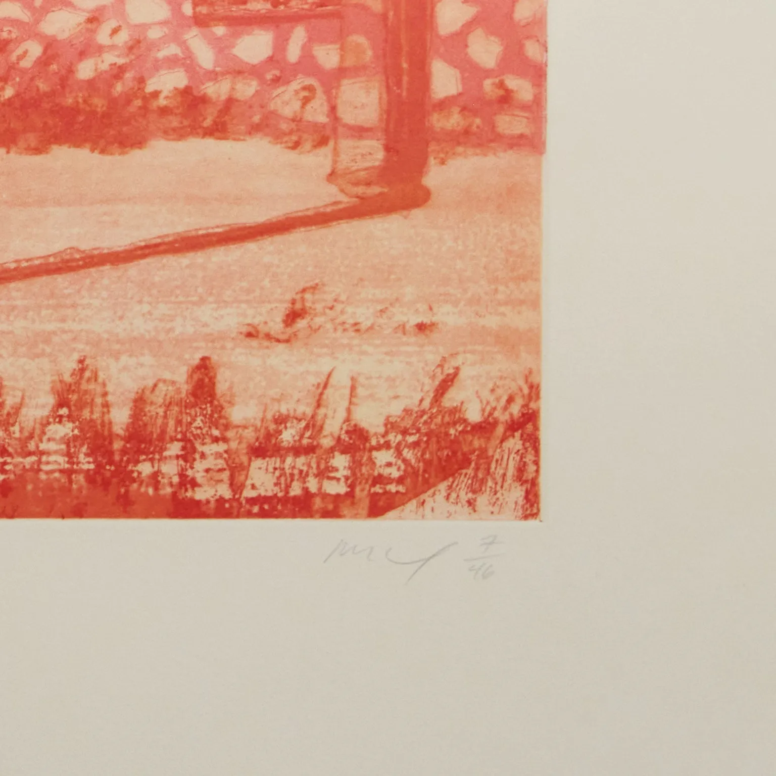 PETER DOIG "MULDENBERG" ETCHING, 2001