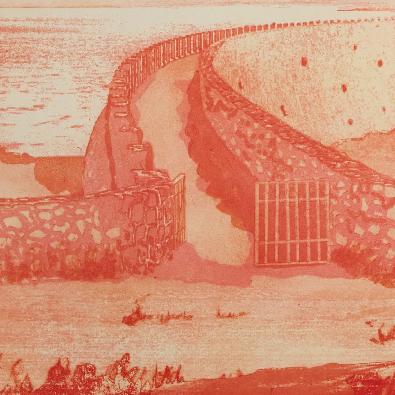PETER DOIG "MULDENBERG" ETCHING, 2001