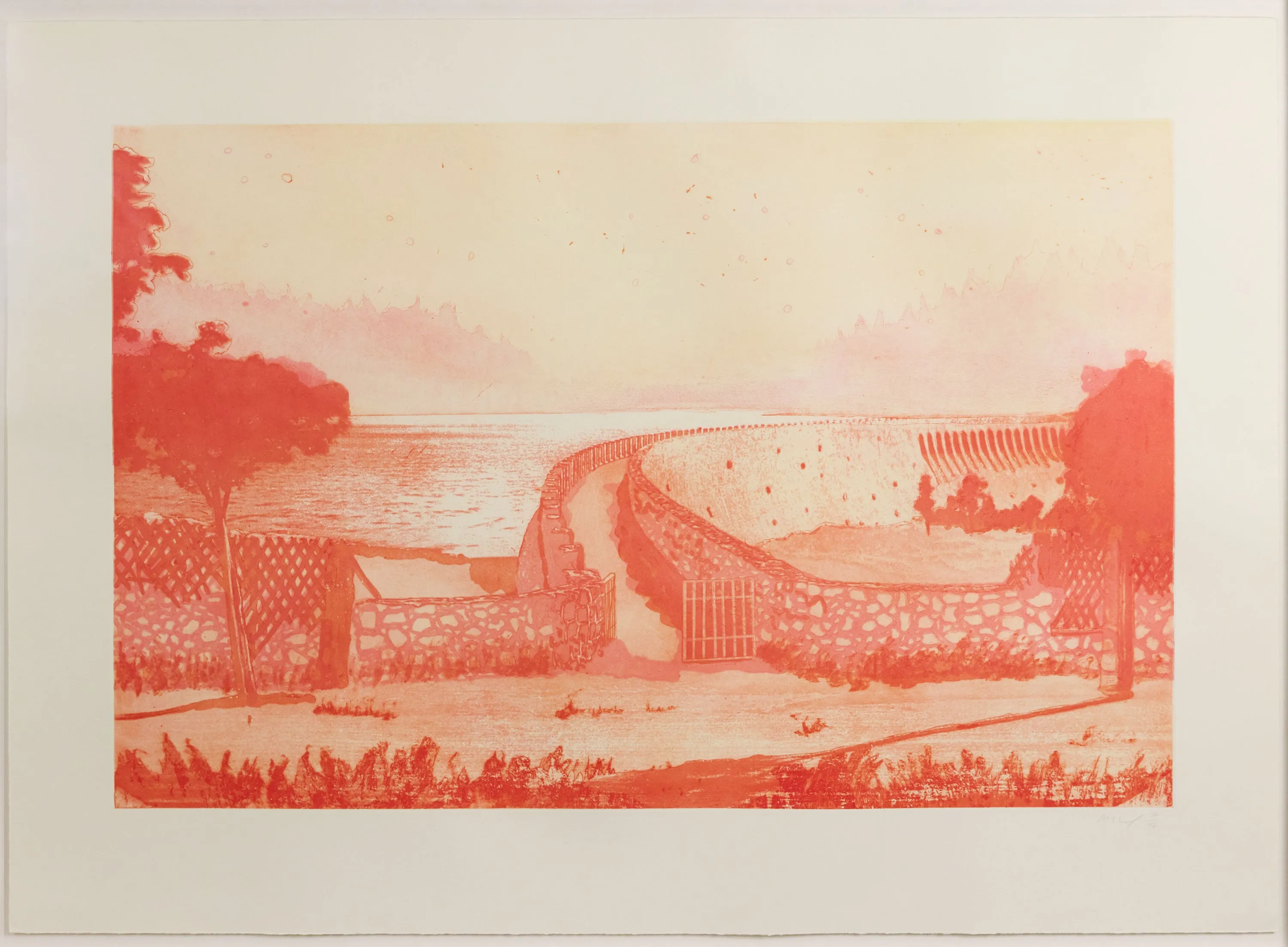PETER DOIG "MULDENBERG" ETCHING, 2001