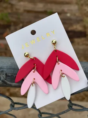 Pink Clay Earrings