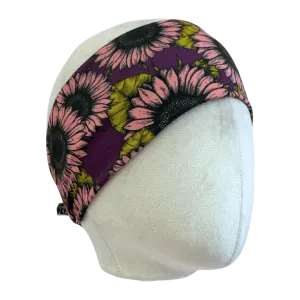 Pink Sunflower Stretch Headband