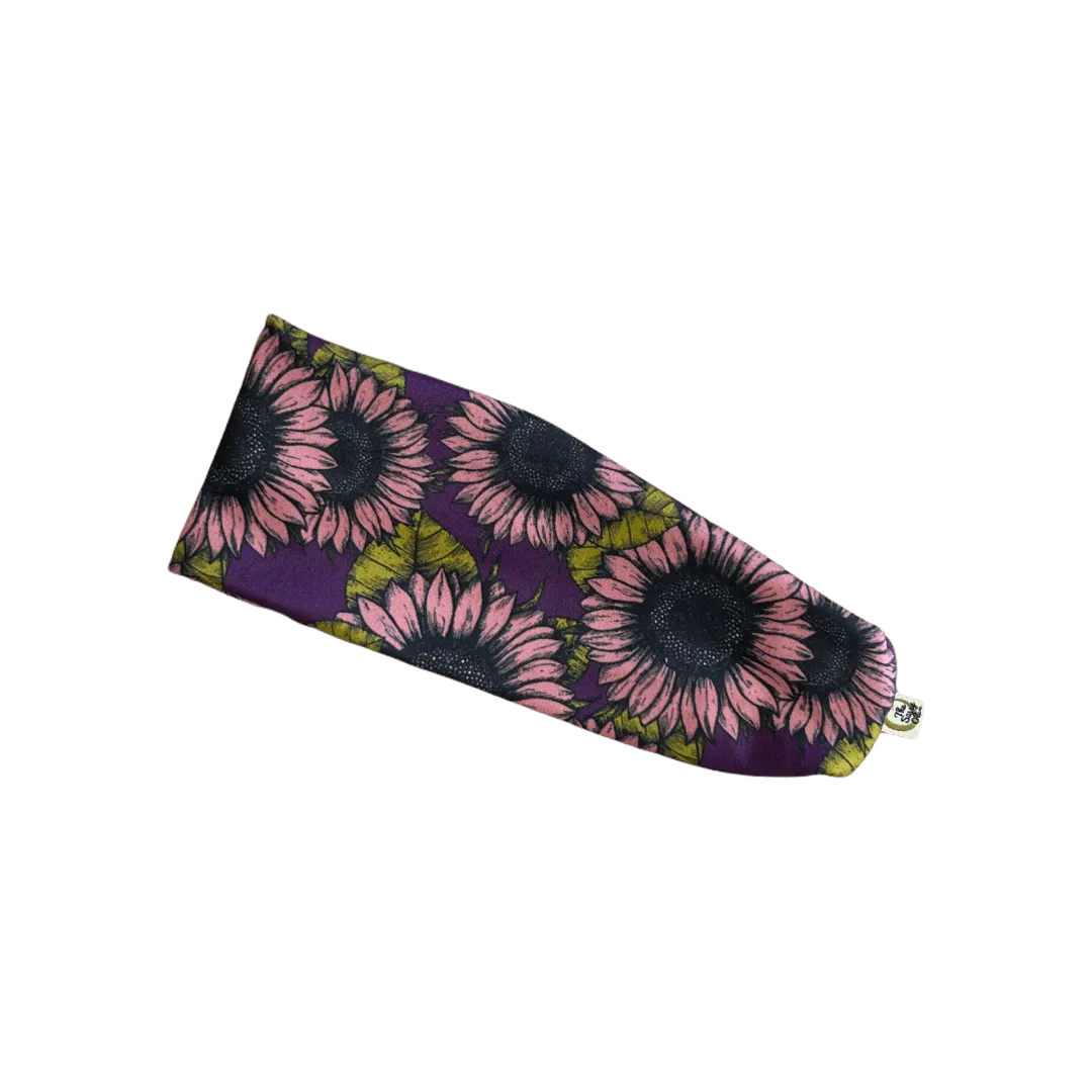 Pink Sunflower Stretch Headband