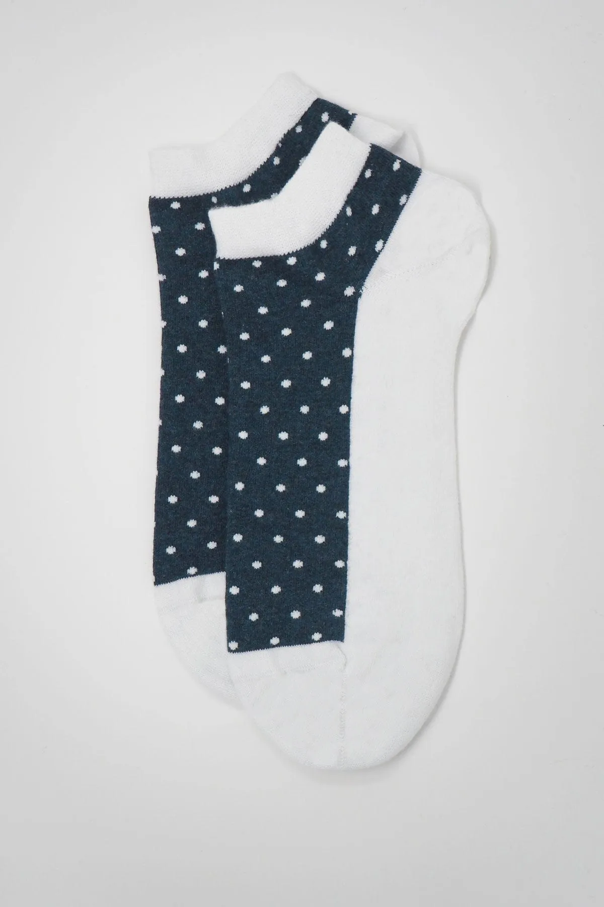 Polka Men's Organic Trainer Socks | White