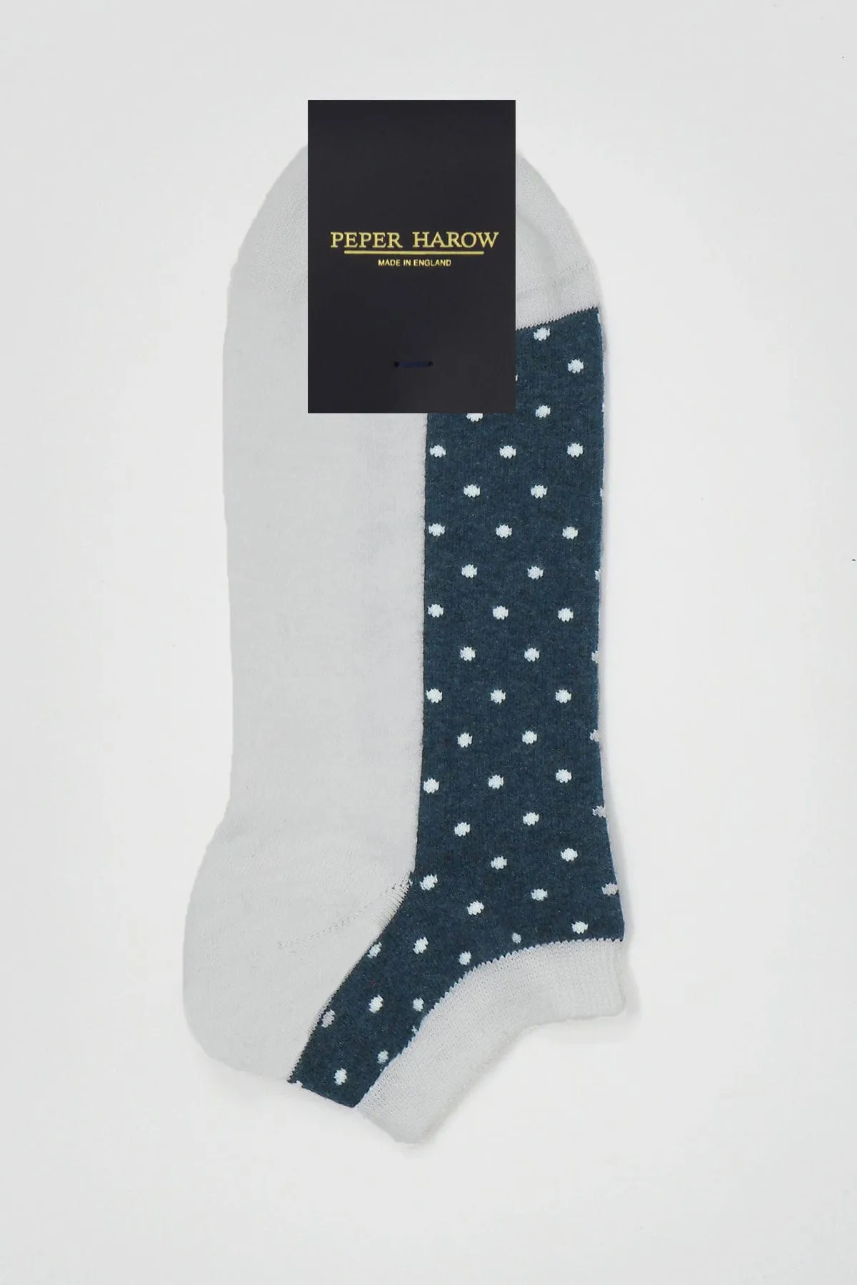 Polka Men's Organic Trainer Socks | White