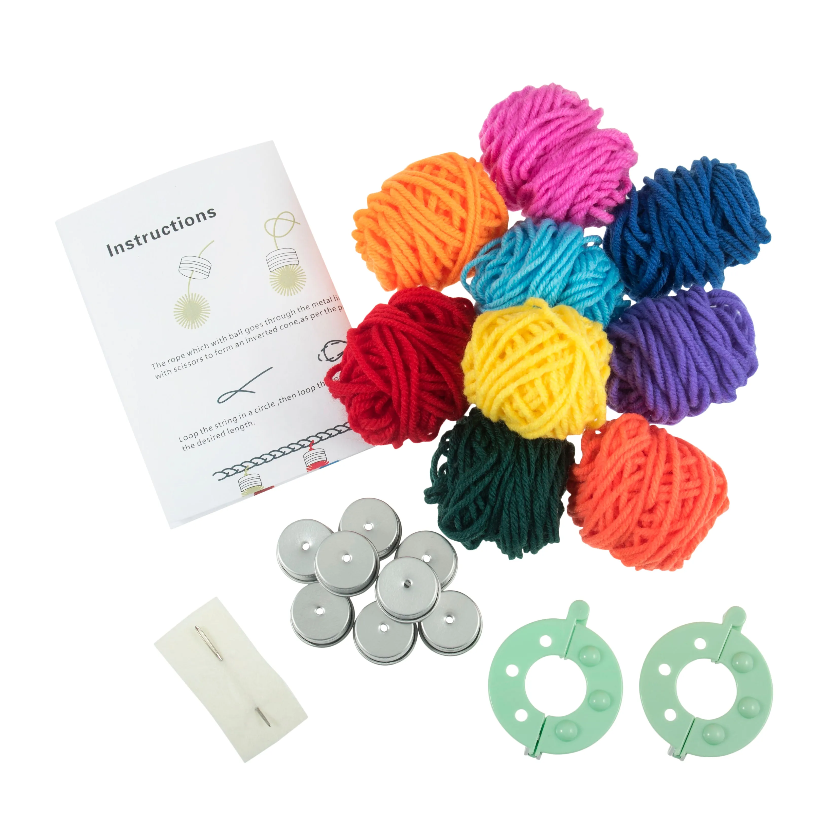 PomPom Garland Kit - Christmas Lights
